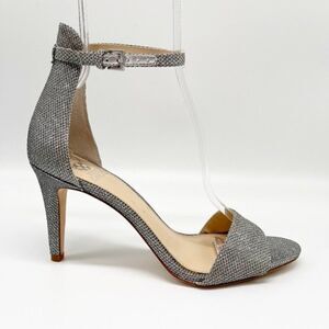 VINCE CAMUTO Court Metallic Ankle Strap Sandals 